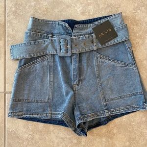 Lelis Never Worn Belted High Waisted Shorts in Size Medium
